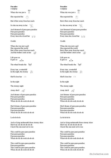 paradise lyrics